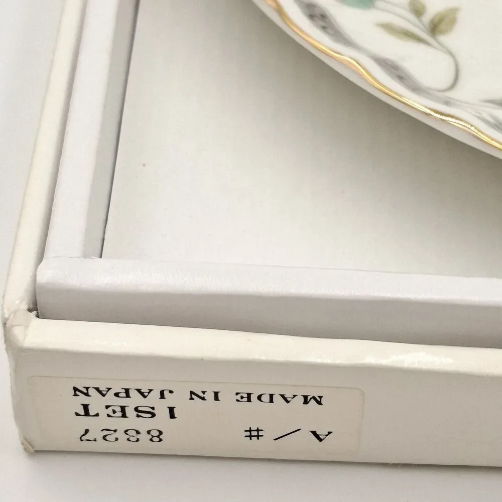Andrea by Sadek Garden Splendor Cake Plate / Server Serving Set Porcelain 10.5